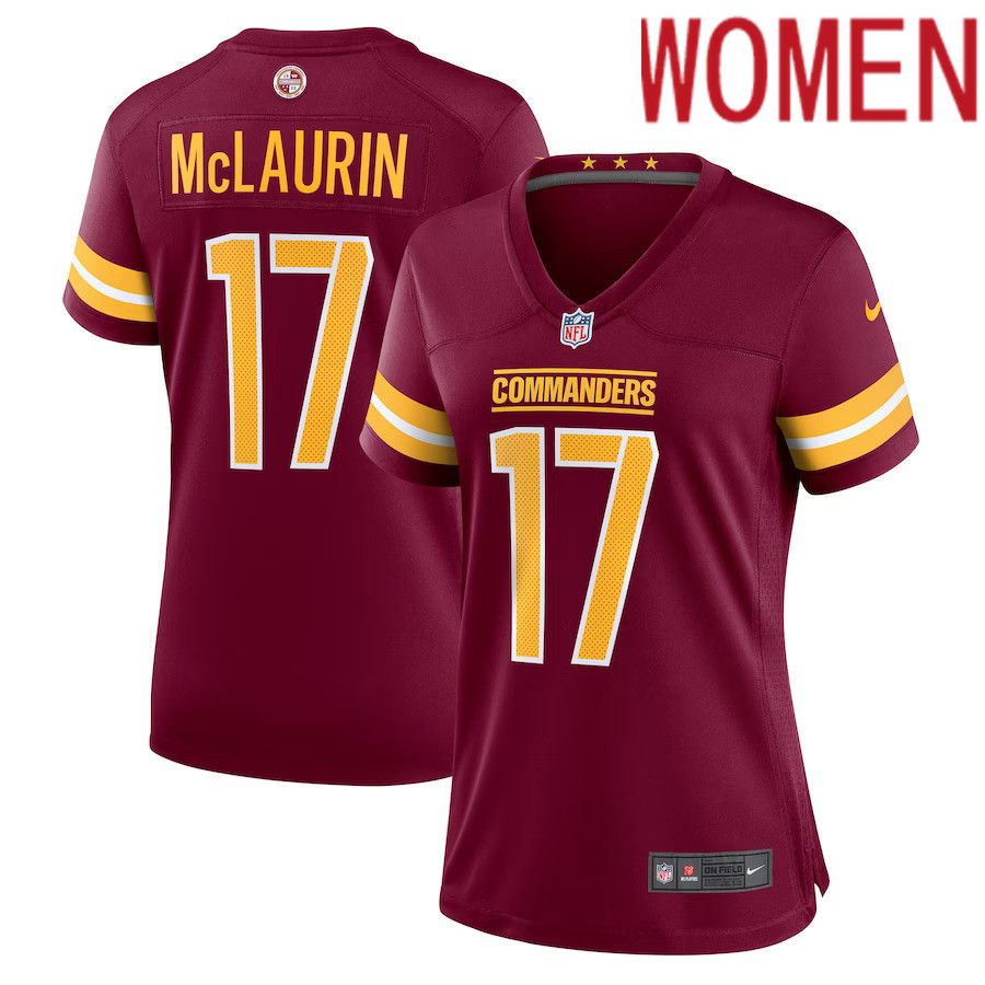 Women Washington Commanders #17 Terry McLaurin Nike Burgundy Player Game NFL Jersey